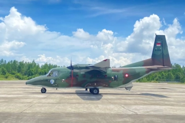 TNI AU Kerahkan Pesawat CASA ke Perbatasan Krayan Nunukan Jelang Natal dan Tahun Baru