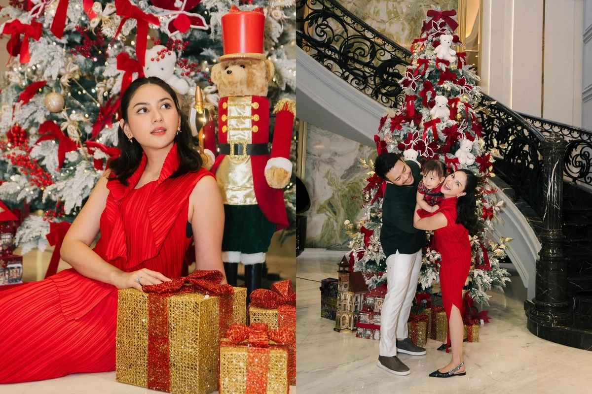 Jessica Mila Rayakan Natal 2025 dengan Pakaian Serba Merah