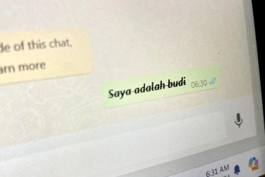 Trik Bikin Tulisan Unik WhatsApp Kombinasi Tebal, Miring, dan Coret
