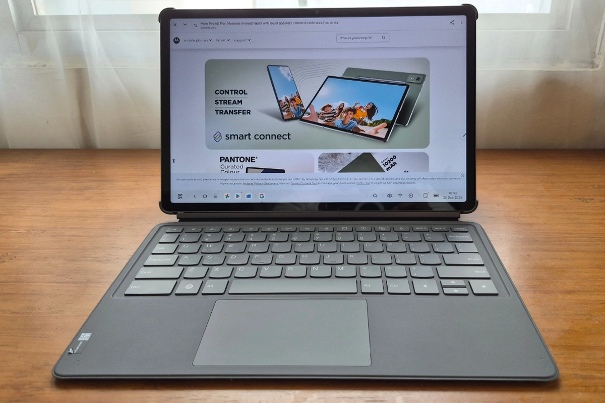 Menjajal Keyboard Pack Moto Pad 60 Pro: Bikin Tablet Serasa Laptop