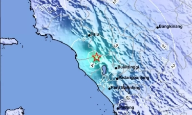 Usai terkena Banjir dan Longsor, Sumbar Diguncang Gempa Magnitudo 4,7