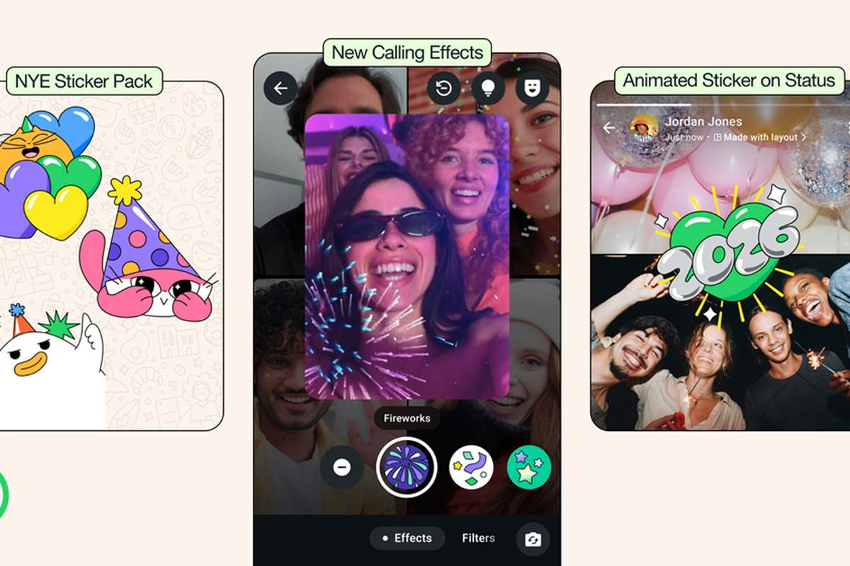 4 Fitur Baru WhatsApp Khusus Tahun Baru 2026, Cuma Tersedia Sementara