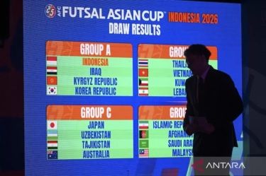 Indonesia Hadapi Irak dan Korea di Grup A Piala Asia Futsal 2026