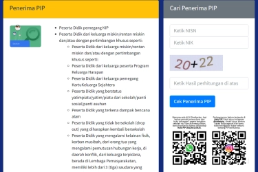 Cara Cek Penerima PIP 2026 di pip.kemendikdasmen.go.id, Ini Jadwal Cair dan Nominalnya