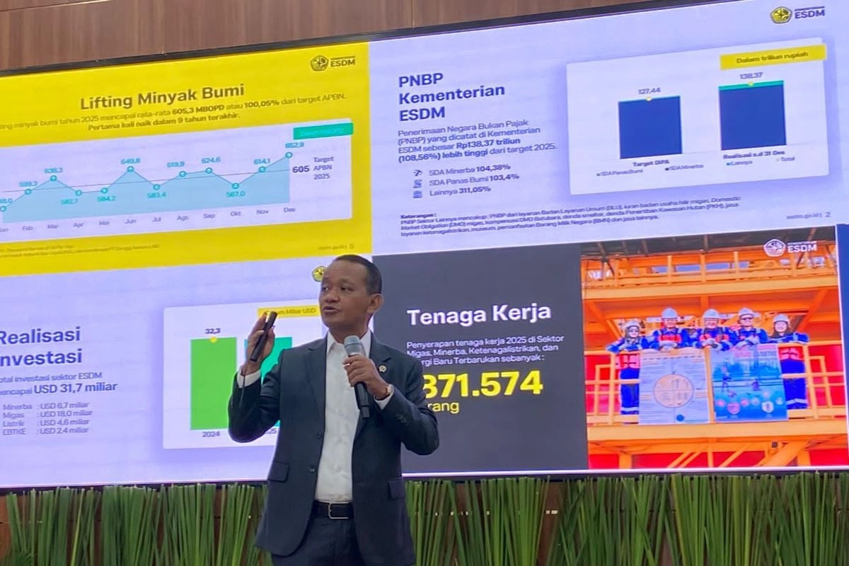 Lifting Minyak Tembus 605.000 Barrel Per Hari di 2025