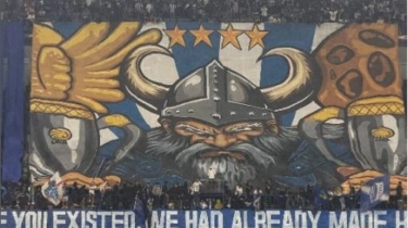 Viking Siapkan Koreografi saat Laga Persib Bandung vs Persija Jakarta