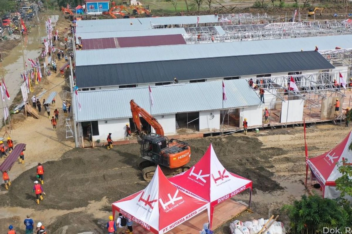 Hutama Karya Bangun 600 Huntara untuk Pengungsi Aceh Tamiang