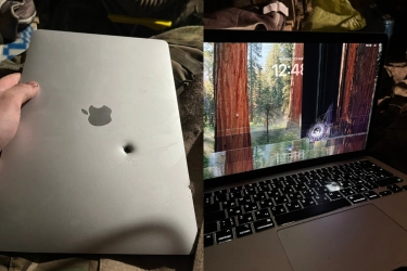 Peluru Hantam Macbook Air Tentara Ukraina, Kondisi Laptop di Luar Dugaan