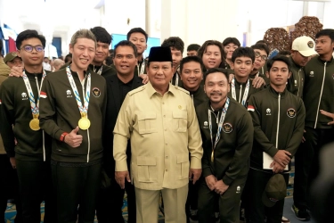Prabowo Tekankan Atlet Harus Benar-benar Dihormati dan Dihargai Jerih Payahnya