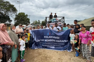 Kolaborasi Falala Chocolate dan 1000 GURU Foundation Bantu Korban Banjir di Sumut dan Aceh