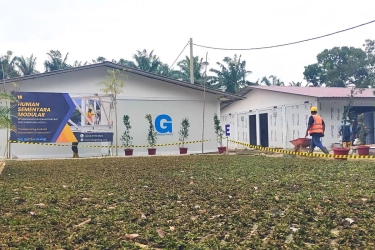 Kolaborasi WIKA-WEGE Dukung Kementerian PU Percepat Pembangunan Huntara Modular di Aceh Tamiang