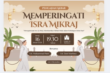 25 Link Contoh Undangan Isra Mikraj, Bisa Bikin di Canva Mudah