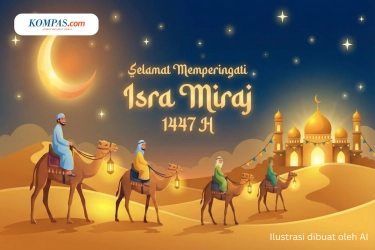 50 Contoh Ucapan Isra Miraj 1447 H Penuh Makna, Cocok Dibagikan di Medsos