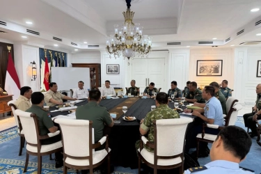 Prabowo Kumpulkan Pimpinan TNI di Istana, Ini yang Dibahas
