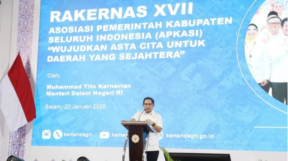 Tutup Rakernas XVII APKASI, Mendagri Ajak Kepala Daerah Atasi Persoalan Bangsa