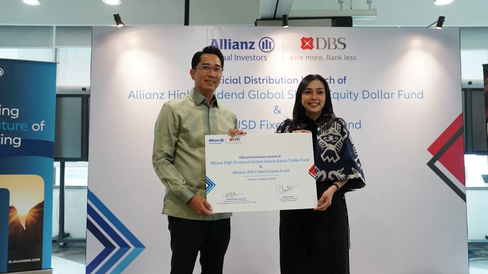 AllianzGI Gandeng Bank DBS Perluas Akses Reksa Dana Global Berbasis USD