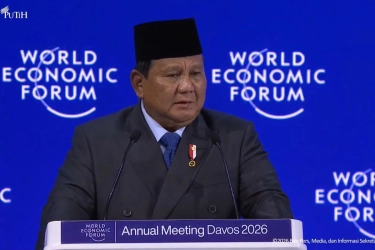 Prabowo di WEF: Tugas Pemimpin Bekerja agar Si Miskin Bisa Tersenyum