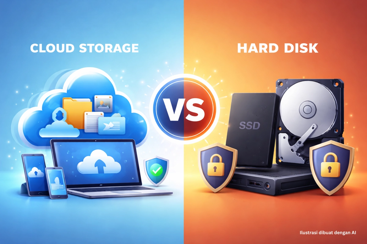 Simpan Data di Cloud atau Hard Disk? Ini Risiko dan Keamanannya