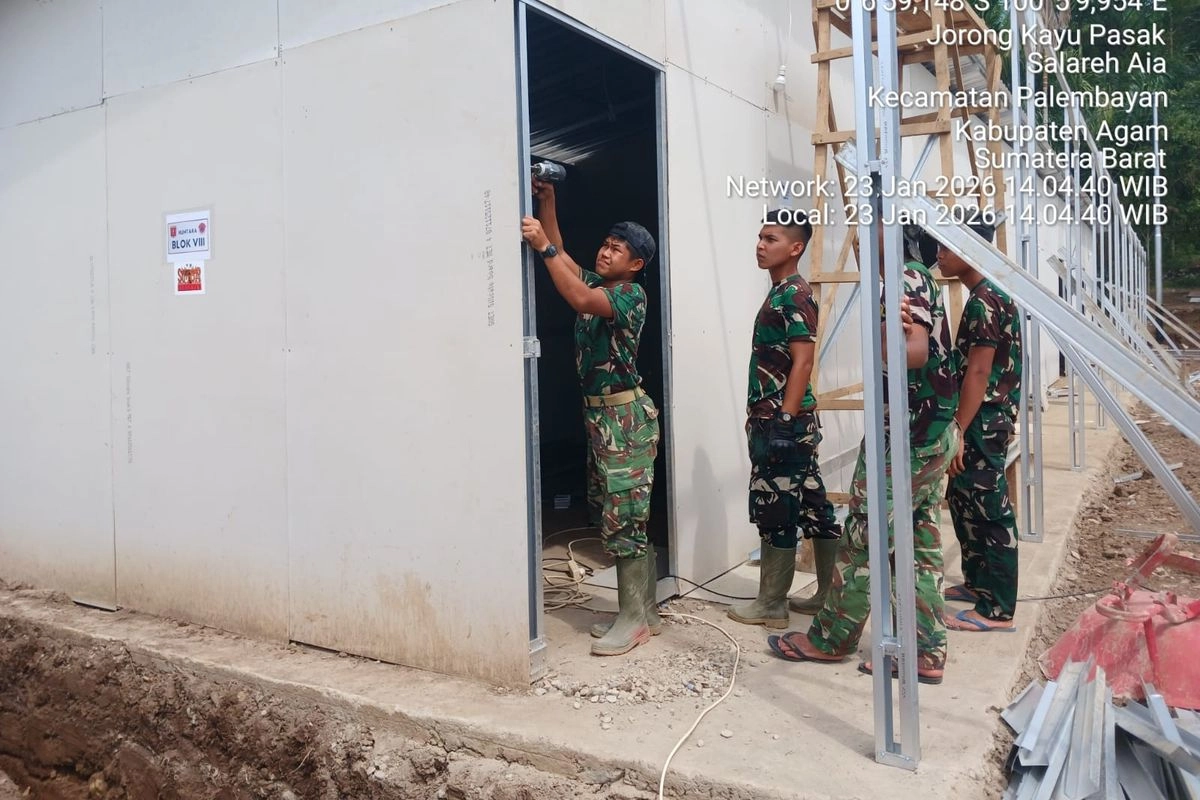 Satgas: Pembangunan Huntara di Aceh Rampung 100 Persen