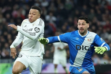 Hasil Real Madrid Vs Rayo Vallecano 2-1: Penalti Mbappe Kunci Tripoin