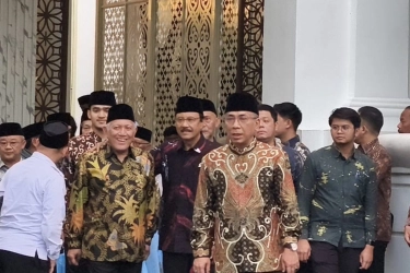 Momen Gus Yahya dan Gus Ipul Keluar Istana Bareng Usai Diskusi Bareng Prabowo di Istana