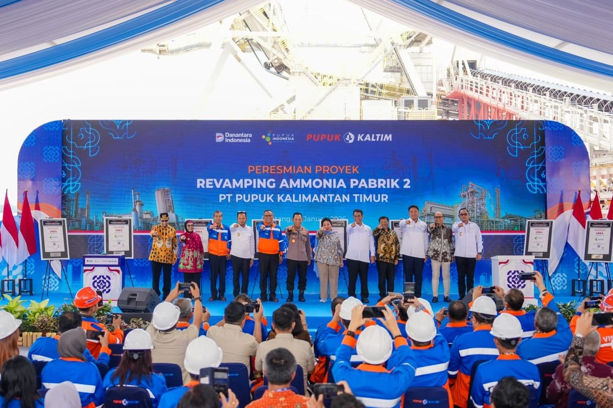 Revamping Pabrik Ammonia Pupuk Kaltim Pangkas Konsumsi Gas 10 Persen