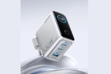 Anker Rilis Charger 100 Watt dengan Layar Mungil, Bisa Pantau Daya dan Suhu Real-time