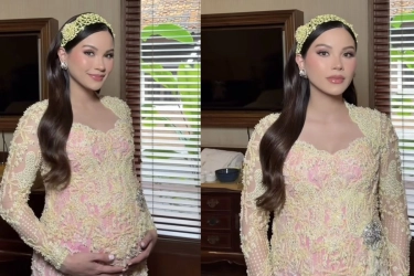Intip Gaya Elegan Alyssa Daguise di Perayaan 7 Bulan Kehamilan