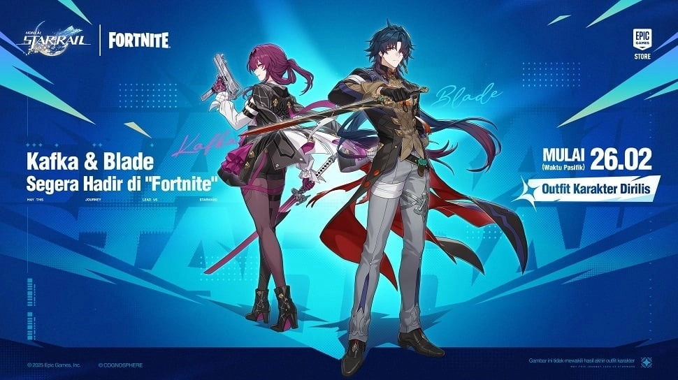 Kolaborasi Honkai Star Rail dan Fortnite, Hadirkan Skin Spesial dan Berbagai Keseruan