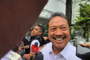 Senyum Lebar Trenggono Saat Ditanya soal Saling Sindir dengan Purbaya