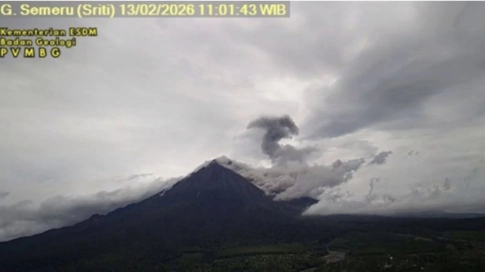 Gunung Semeru Lima Kali Erupsi Hari Ini, PVMBG Ungkap Lima Titik Waspada