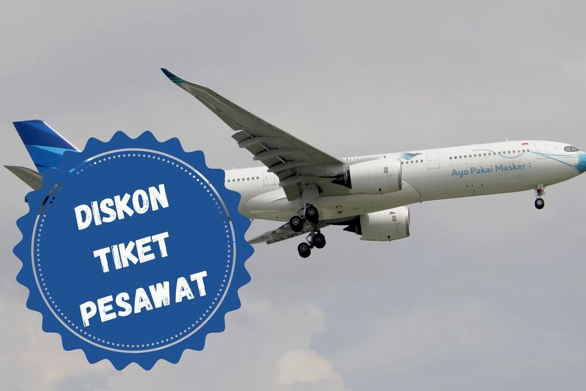 Diskon Tiket Pesawat 17-18 Persen Berlaku 14-29 Maret 2026, Ini Simulasi Harganya