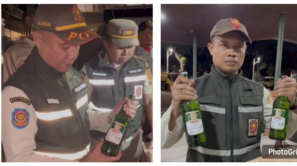 Operasi Pekat Pulogadung, Satpol PP Sita 25 Botol Miras dan Amankan PPKS