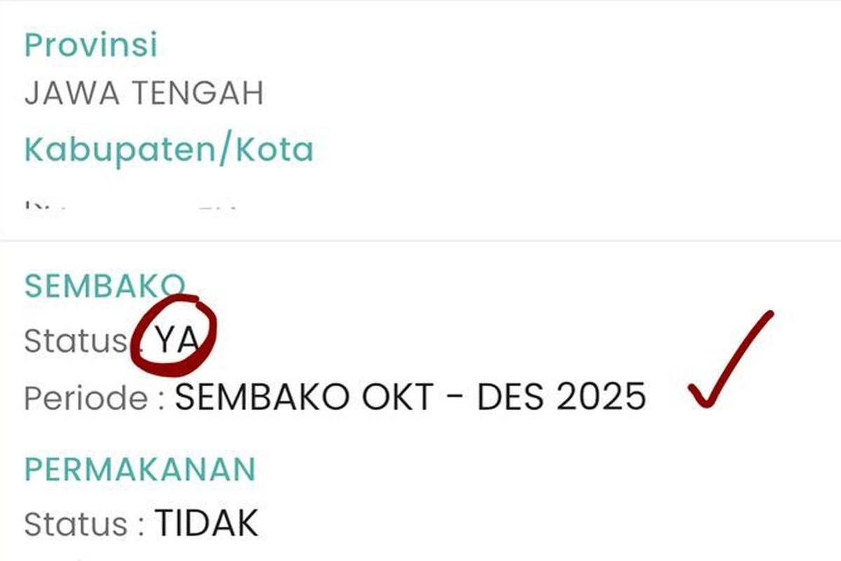 BPNT Tahap 1 2026 Cair Rp 600.000, Ini Cara Cek Penerima Lewat HP