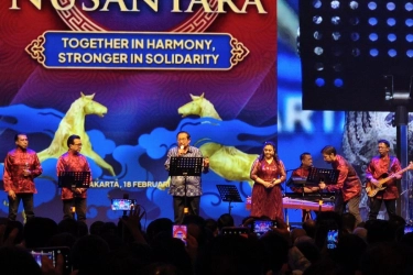 SBY Nyanyikan Lagu Ciptaan Sendiri di Perayaan Imlek Demokrat, Judulnya 