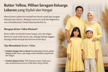 Warna Tren Baju Lebaran 2026, Ada Butter Yellow yang Lembut dan Elegan