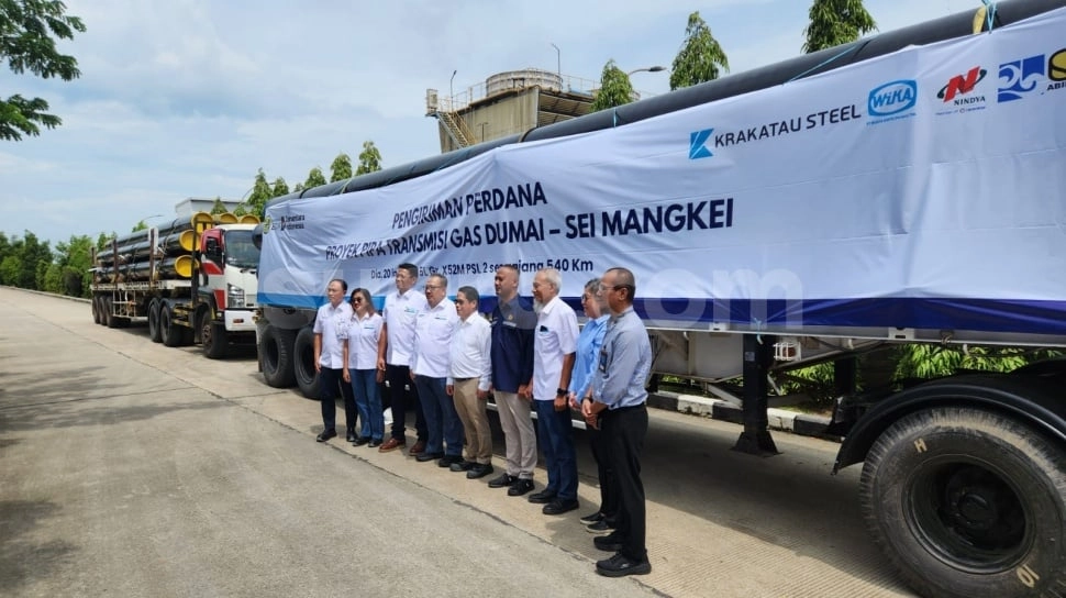 Pengiriman Perdana Proyek Pipa Gas DumaiSei Mangkei Dimulai, Total Jaringan Capai 540 Kilometer