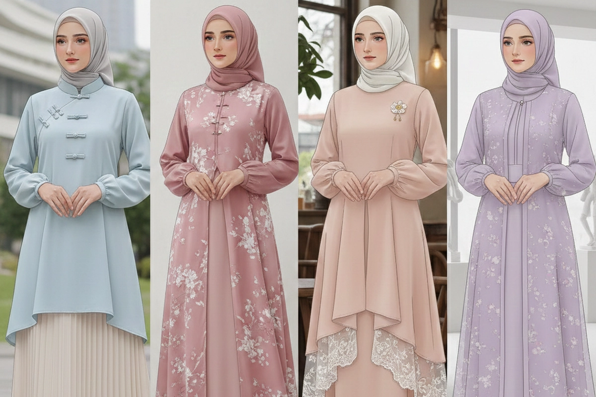 Trend Baju Lebaran 2026: Rompi Lepas, Janggan, Tunik Shanghai, Gamis Bini Orang