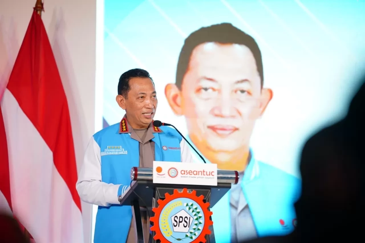 Kapolri Dorong Kolaborasi Pengusaha-Buruh di HUT KSPSI ke-53, Iklim Investasi Harus Sejuk