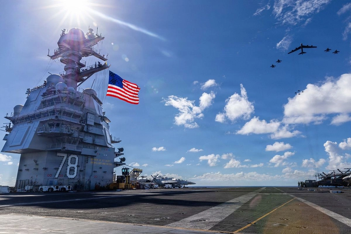 Memasuki Mediterania, Kapal Induk Canggih AS USS Gerald R Ford Kian Dekat ke Iran