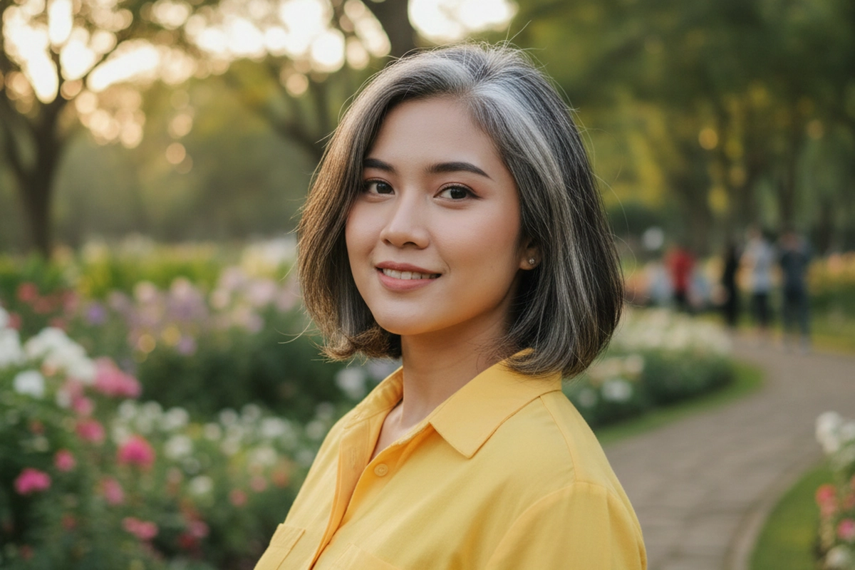 9 Gaya Rambut untuk Wajah Bulat agar Terlihat Lebih Tirus