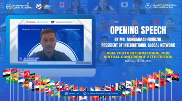 Diikuti 220 Delegasi dari 25 Negara, AYIMUN VC ke-27 Bahas Isu Global yang Hubungkan Generasi Muda