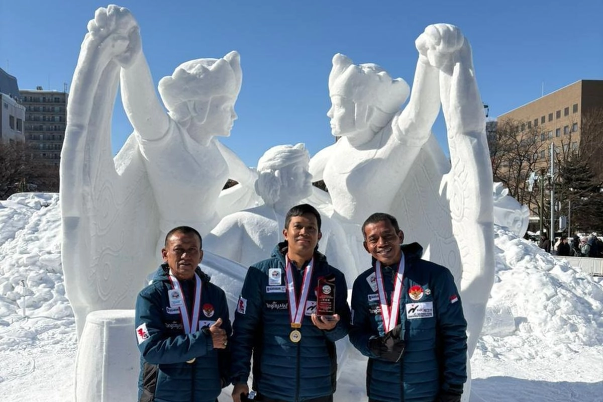 Meski Negara Tropis, Indonesia Sabet Juara 2 Lomba Patung Salju Sapporo 2026
