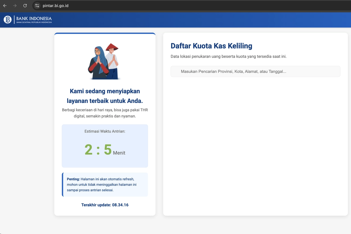 Tukar Uang Baru BI Luar Jawa Dibuka 27 Februari 2026, Ini Link Resmi dan Cara Daftarnya