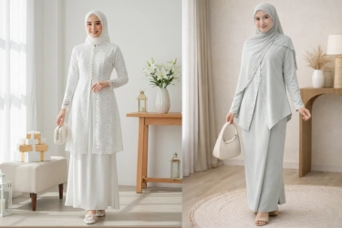 Tren Baju Lebaran 2026, One Set Kebaya yang Bisa Buat Kondangan