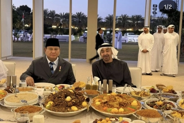 Momen Akrab Prabowo Buka Puasa Bersama Presiden MBZ, Pererat Persahabatan Indonesia-UEA
