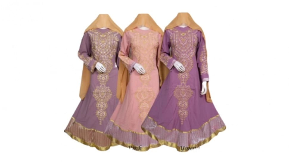 5 Rekomendasi Gamis Jodha Akbar Beragam Motif: Bunga sampai Batik