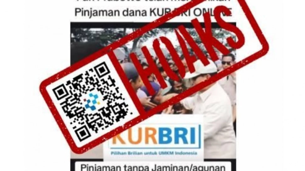 [HOAKS] Presiden Prabowo Resmikan KUR BRI Tanpa Agunan