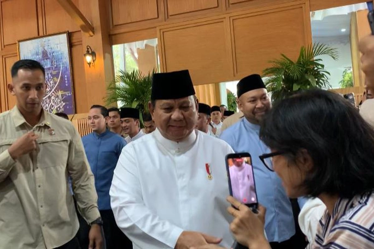 Antusias Warga Saat Halalbihalal di Istana, Teriakan ''Hidup Pak Prabowo!''