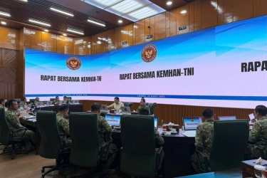 Tindak Lanjuti Wawancara Prabowo, Kemhan-TNI Gelar Rakor Bahas Penegakan Hukum